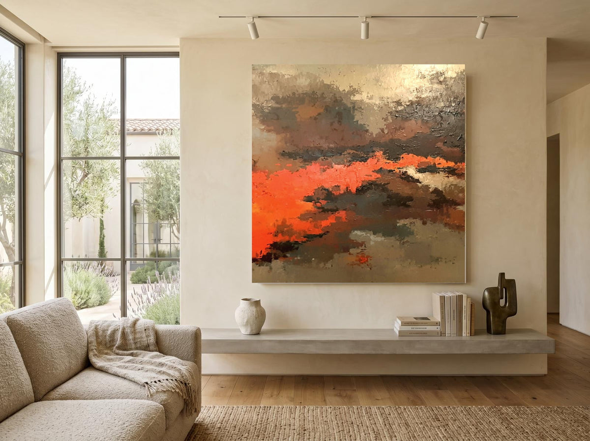 Warm en aards, getoond in een interieur